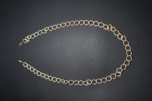 Snaky gold chain mask holder
